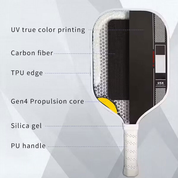 Gen 4 Pickleball Paddle Propulsion TFP with Honeycomb Foam 01 Gen 4 Pickleball Paddle Propulsion TFP with Honeycomb Foam 01