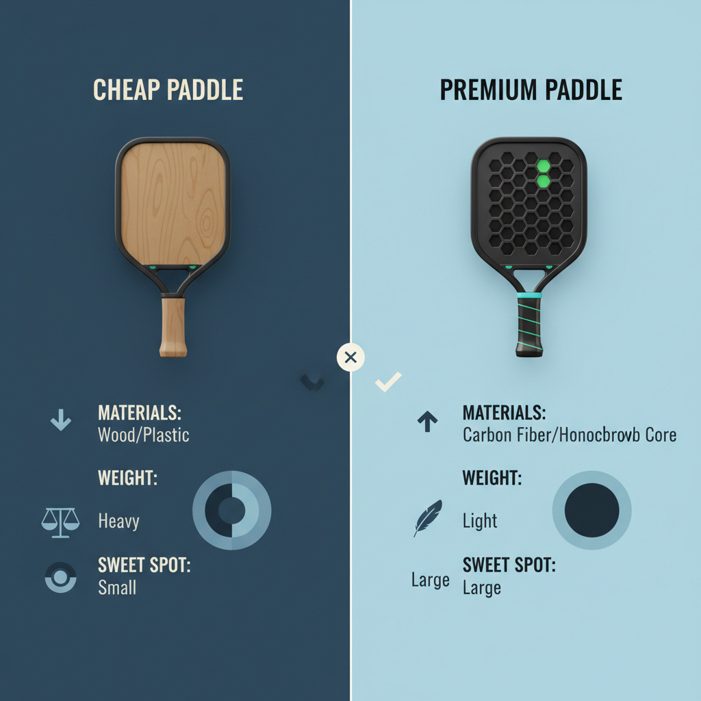 Cheap Pickleball Paddle and Premium 2