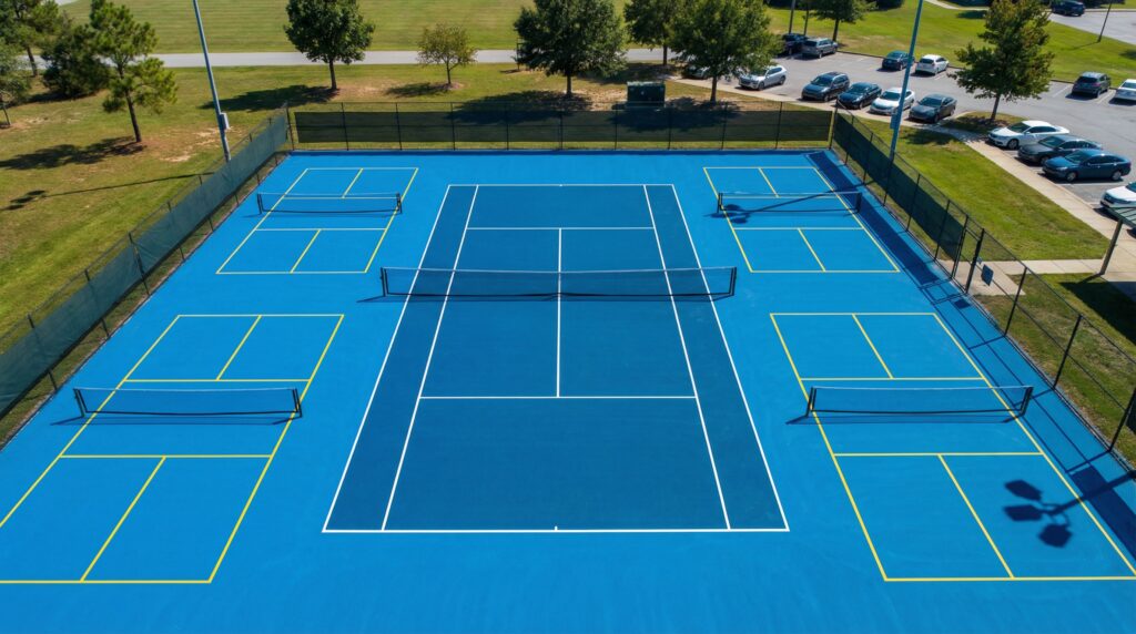 can you play pickleball on a tennis court 2